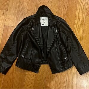Abercrombie Kids Black Leather Jacket